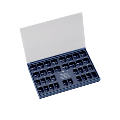 Zestaw kształtek celuloidowych do odbudowy zębów przednich - 84 kształtki