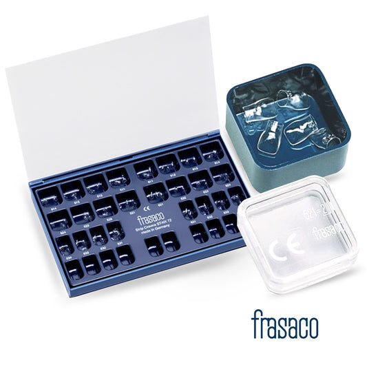 Zestaw kształtek celuloidowych do odbudowy zębów przednich - 84 kształtki