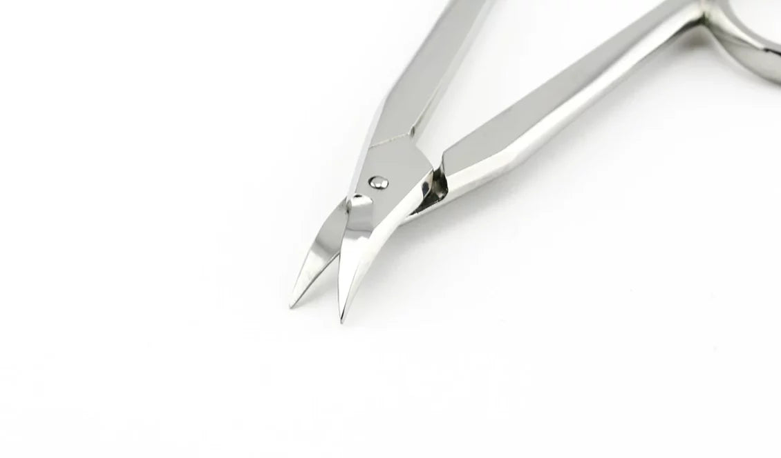 Nożyczki stomatologiczne do koron Denovo – zakrzywione, festonowane