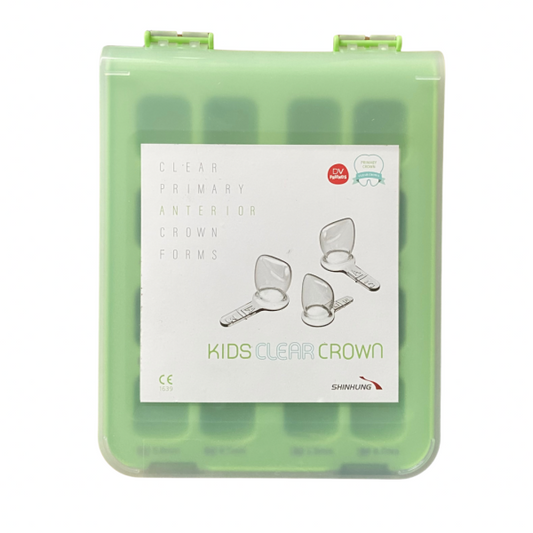 SHINHUNG Zestaw kształtek celuloidowych do odbudowy zębów przednich, mlecznych- 80 sztuk