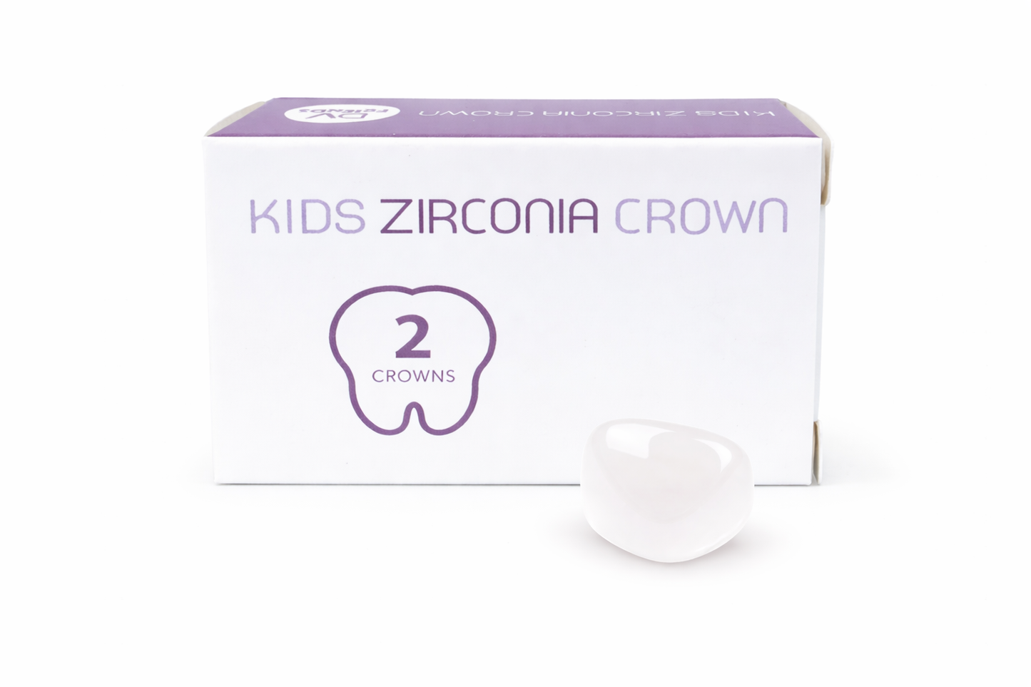 Shinhung Zirconia Crowns Refill Kit for Primary Central and Lateral Incisors, 2 pcs.