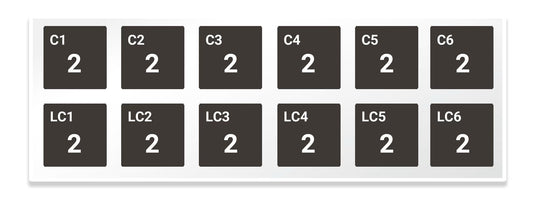 SSC NuSmile Zestaw ewolucyjny koron stalowych na kły mleczne- 24 korony