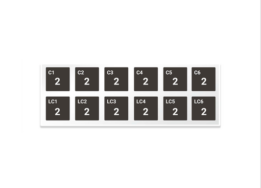 SSC NuSmile Zestaw ewolucyjny koron stalowych na kły mleczne- 24 korony