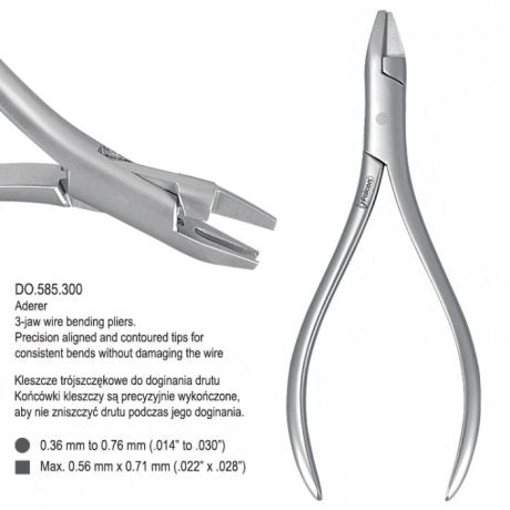 Aderer three-jaw wire bending pliers