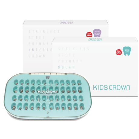 SHINHUNG Zestaw koron stalowych na pierwszy i drugi trzonowiec mleczny