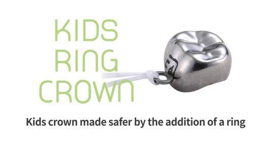 SHINHUNG KIDS RING CROWN Zestaw profesjonalny koron stalowych na pierwszy i drugi trzonowiec mleczny – 96 sztuk