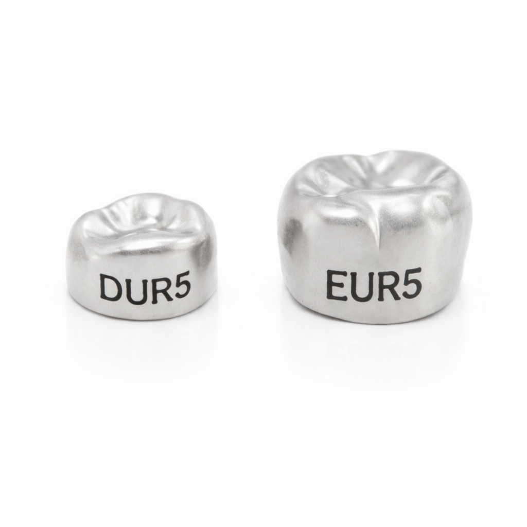 Korony stalowe na zęby mleczne