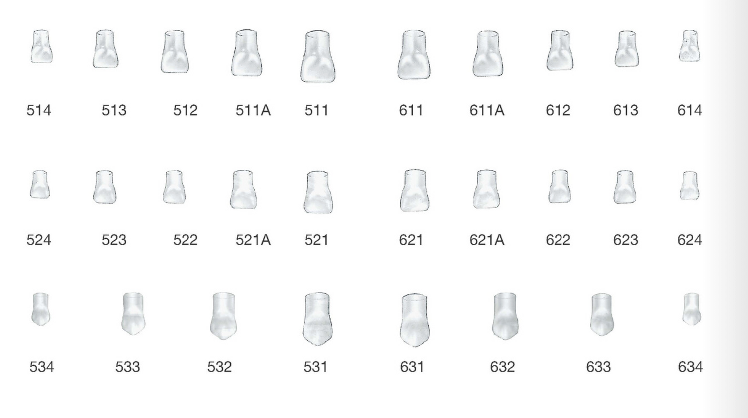 Kształtki celuloidowe