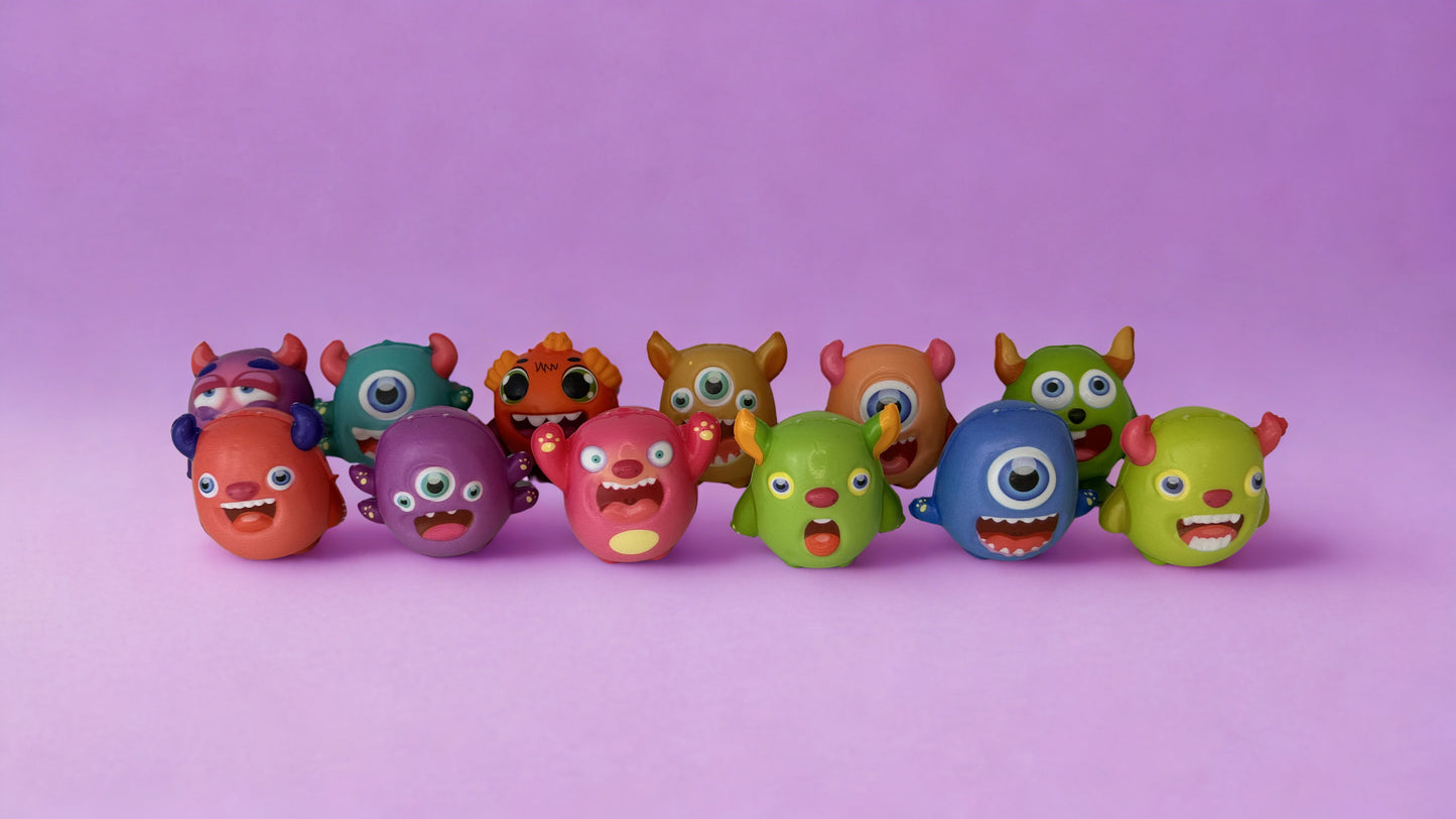 Squishy Potworki 45mm – zabawka anty stresowa 100 szt.