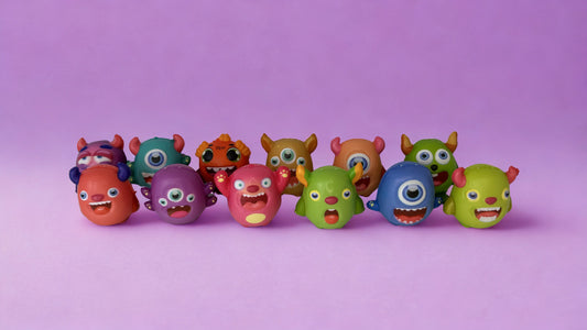 Squishy Potworki 45mm – zabawka anty stresowa 100 szt.