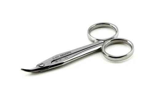 Nożyczki stomatologiczne do koron Denovo – zakrzywione, festonowane