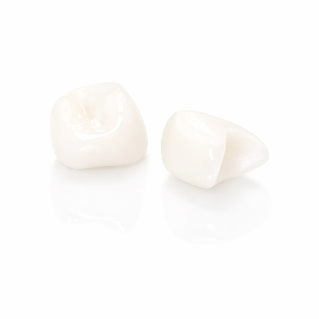 Single zirconium crown for primary central and lateral incisors