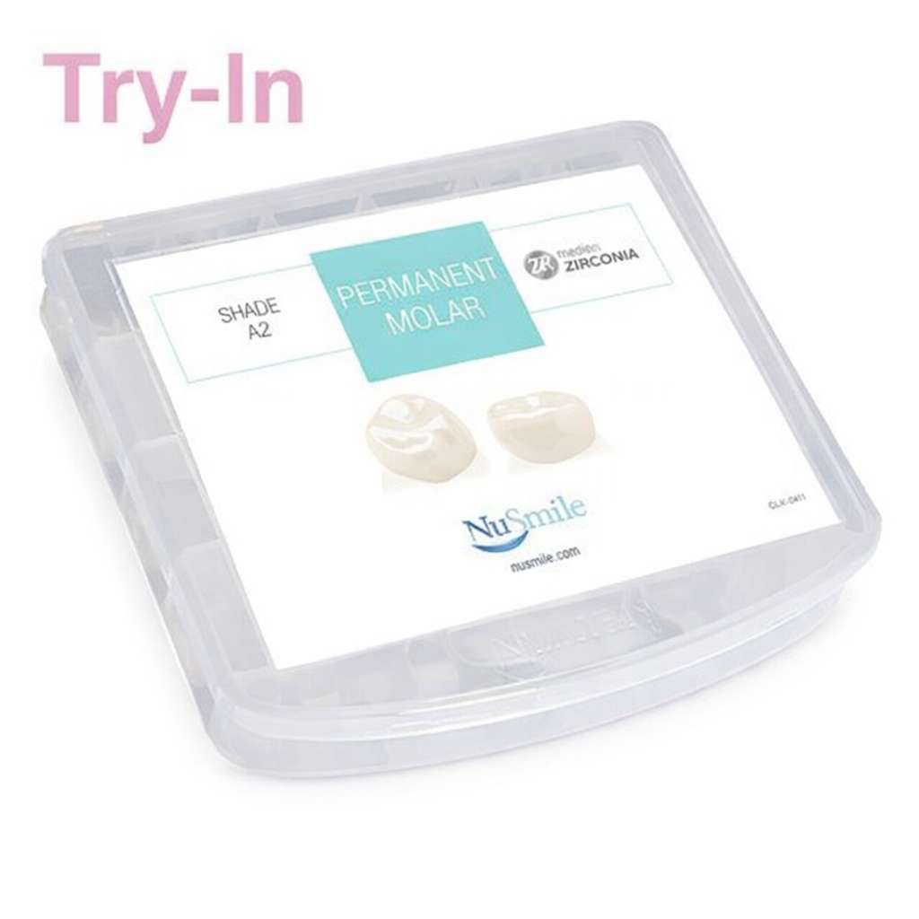 ZR NuSmile rinkinys nuolatiniams krūminiams dantims - šešiakampiai