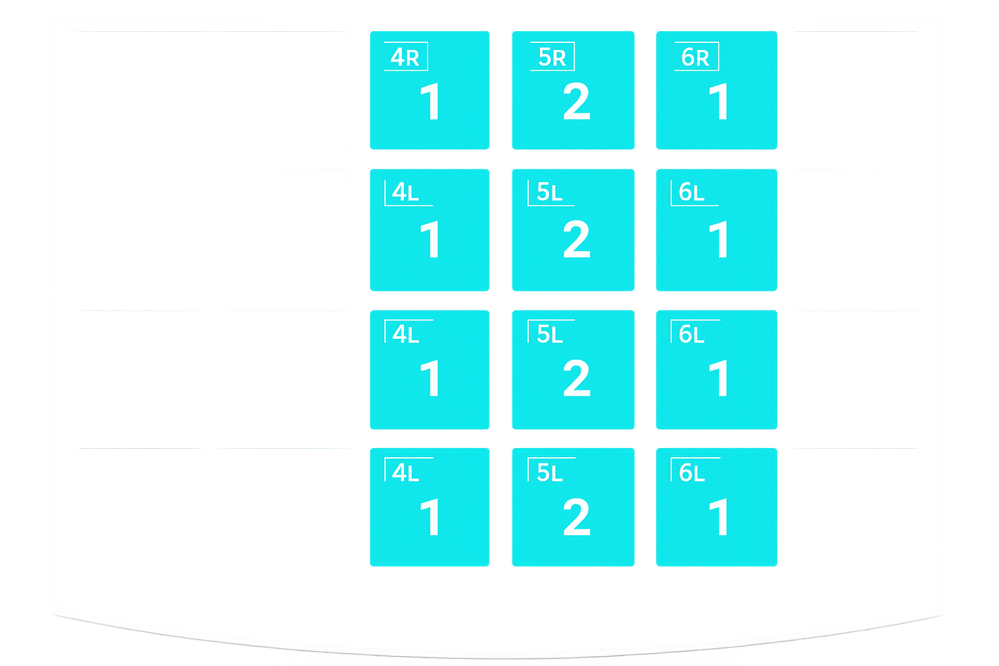 ZR NuSmile rinkinys nuolatiniams krūminiams dantims - šešiakampiai