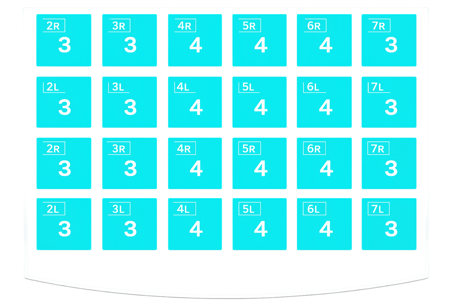 ZR NuSmile rinkinys nuolatiniams krūminiams dantims - šešiakampiai