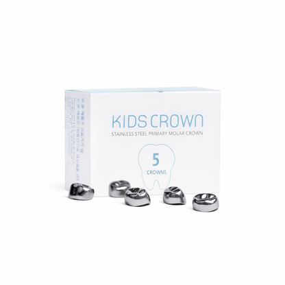 SHINHUNG Complete set of steel crowns for the first and second primary molars – 5 pieces