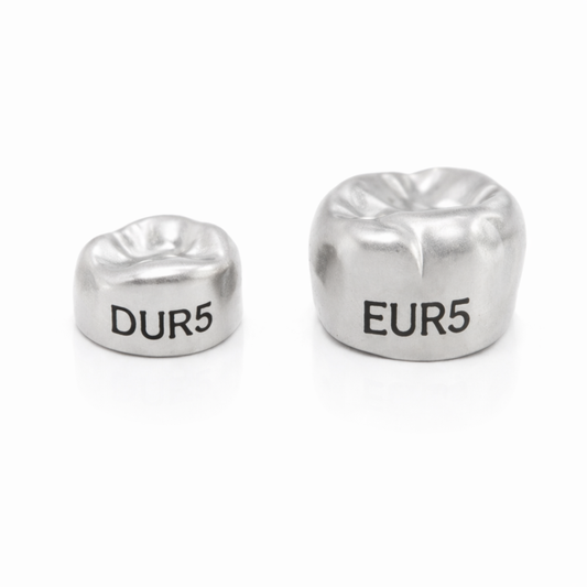 SSC NuSmile Zestaw koron stalowych na pierwszy i drugi trzonowiec mleczny