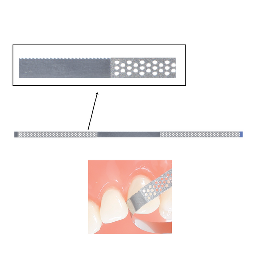 Dental ID Paski diamentowe perforowane 3,75 mm nasyp czerwony